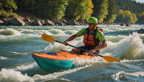 Vivre des sensations fortes en canoë kayak en eau